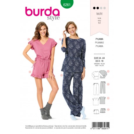 Patron Burda, pyjama,
