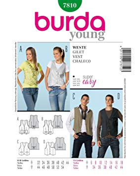 Patron gilet mode homme et loisirs -Burda- 7810