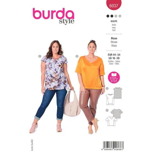 Patron Burda, blouse