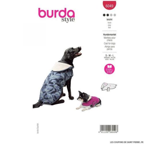 Patron Burda, manteau pour chiens