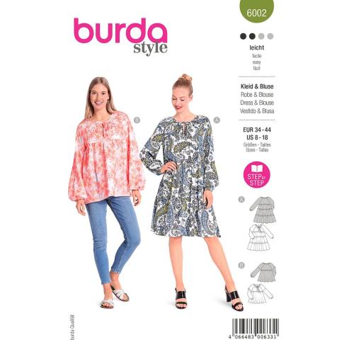 Patron Burda, robe et blouse