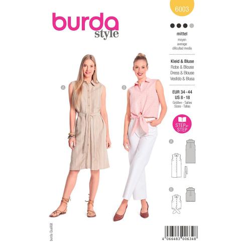 Patron Burda, robe et blouse