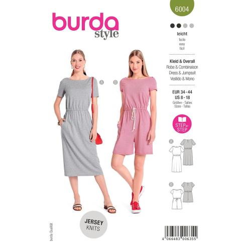 Patron Burda, robe et combinaison