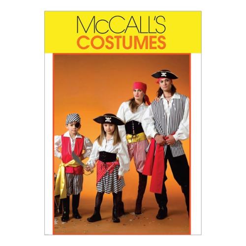 Patron Mccall's, costume pirate pour la famille,