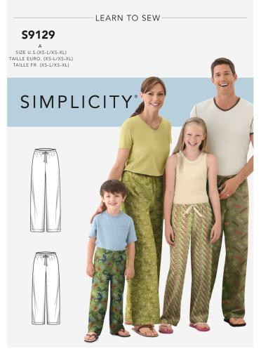 Patron Simplicity, pantalon pour toute la famille,