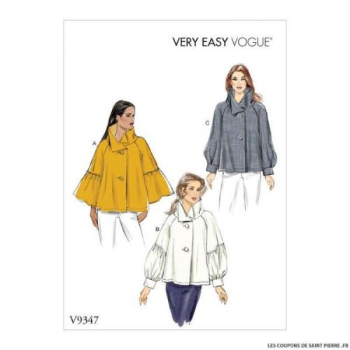 Patron easy sportwear chemise Vogue -