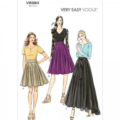 Patron easy sportwear jupe Vogue -