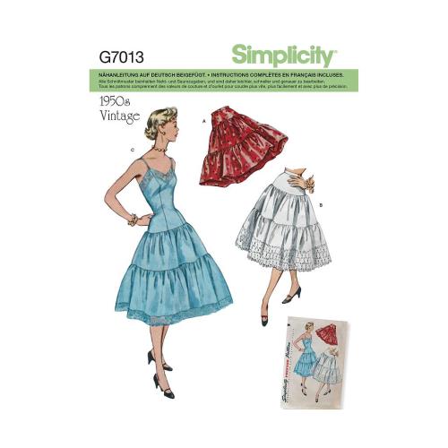Patron Simplicity, jupe vintage 1950,