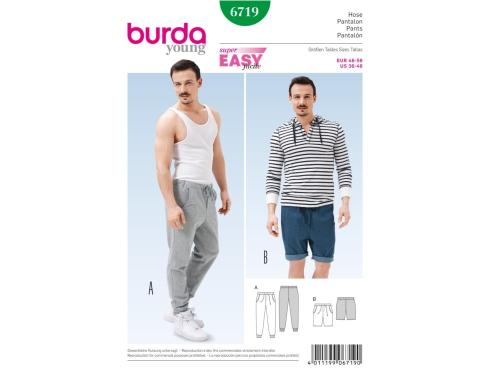 Patron pantalon pour homme, Burda