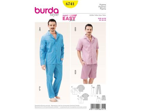 Patron pyjamas pour homme, Burda