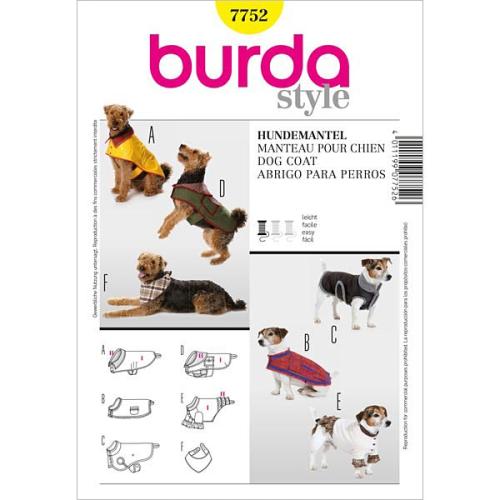 Patron manteaux pour chiens -Burda- 7752