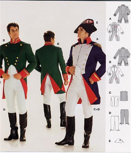 Patron adulte napoleon costume historique et carnaval - Burda- 2471