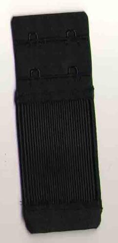Rallonge de soutien gorge 4 cm/2portes/2 crochets col: noir