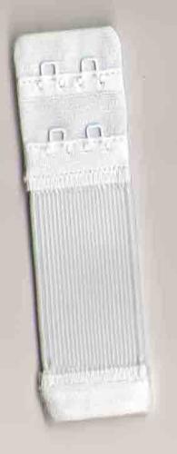 Rallonge de soutien gorge 3 cm/2 portes/2 crochets - col: blanc